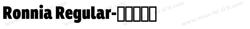 Ronnia Regular字体转换